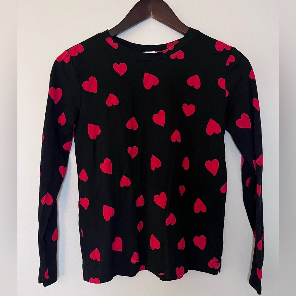 LOFT Heart Long Sleeve Tee